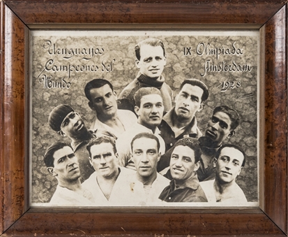 1928 Olympic Games Framed World Championship Photograph from Andres Mazzali Estate 